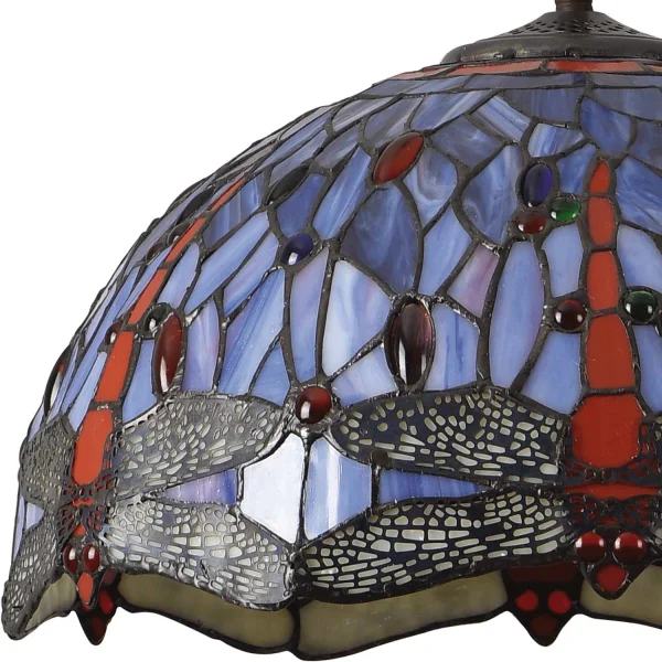 CANDEEIRO DE TECTO 2 LUZES 40 CM TIFFANY LIBÉLULA CANDEEIRO DE TECTO 2 LUZES 40 CM TIFFANY LIBÉLULA