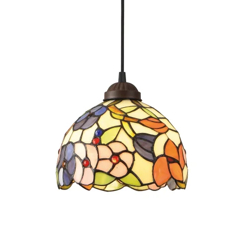 CANDEEIRO DE TECTO 1 LUZ 20 CM TIFFANY FLOWERS CANDEEIRO DE TECTO 1 LUZ 20 CM TIFFANY FLOWERS