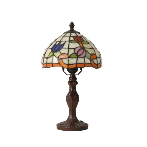CANDEEIRO DE MESA 1 LUZ 20 CM TIFFANY BLOSSOM CANDEEIRO DE MESA 1 LUZ 20 CM TIFFANY BLOSSOM