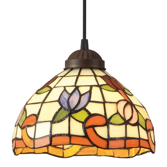 CANDEEIRO DE TECTO 1 LUZ 20 CM TIFFANY BLOSSOM 2