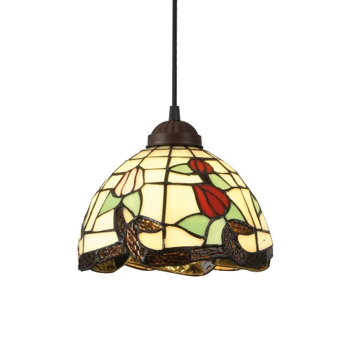 CANDEEIRO DE TECTO 1 LUZ 20 CM TIFFANY KATY