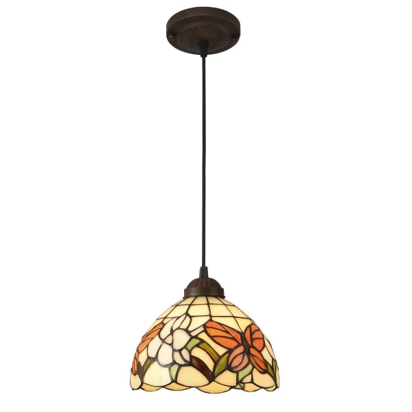 CANDEEIRO DE TECTO 1 LUZ 20 CM TIFFANY APONI