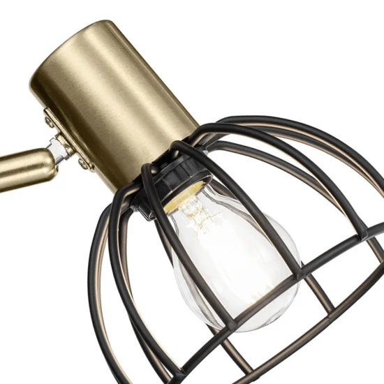 CANDEEIRO DE PAREDE PRETO MATE GABRIELLE 2