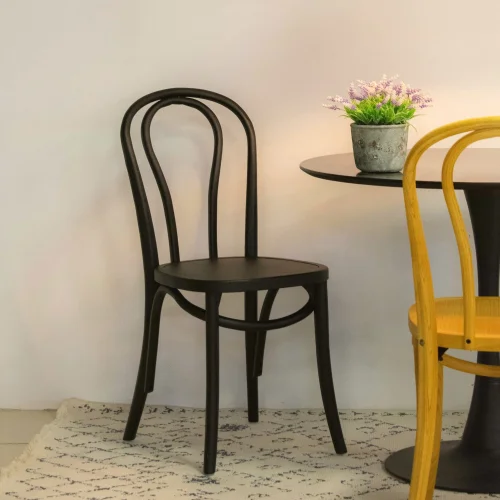 CADEIRA DE MADEIRA DE BÉTULA PRETO AKIRA CADEIRA DE MADEIRA DE BÉTULA PRETO AKIRA