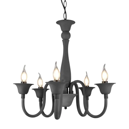 CANDEEIRO DE TETO 5 LUZES ANTRACITE CAMILA