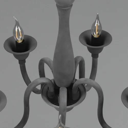 CANDEEIRO DE TETO 5 LUZES ANTRACITE CAMILA