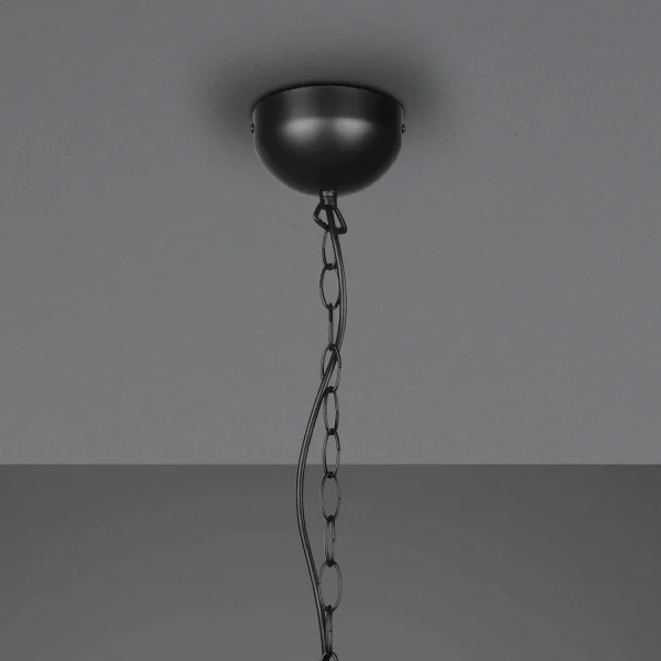 CANDEEIRO DE TETO 5 LUZES ANTRACITE CAMILA