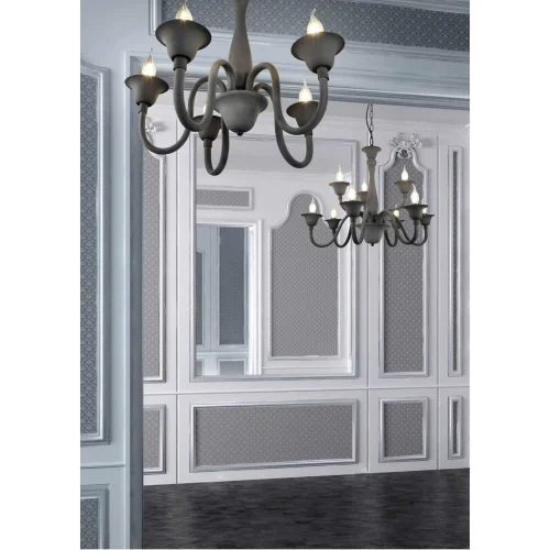 CANDEEIRO DE TETO 5 LUZES ANTRACITE CAMILA