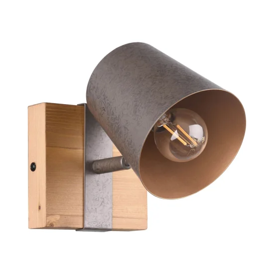 HOLOFOTE 1 LUZ METAL NÍQUEL ANTIGO E14 NESTORE 2