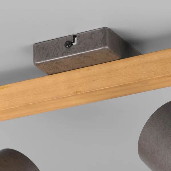 HOLOFOTE 2 LUZES METAL NÍQUEL ANTIGO NESTORE