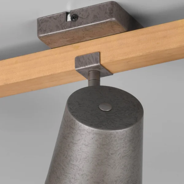 HOLOFOTE 3 LUZES METAL NÍQUEL ANTIGO E14 NESTORE