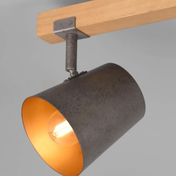 HOLOFOTE 3 LUZES METAL NÍQUEL ANTIGO E14 NESTORE