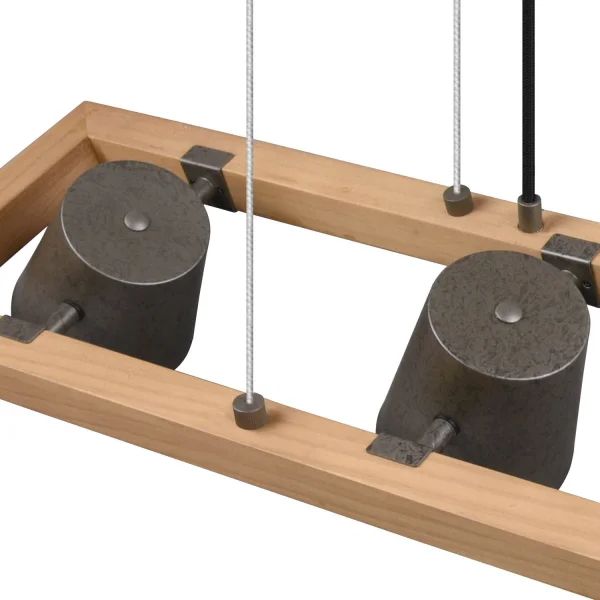 CANDEEIRO DE TETO 4 LUZES METAL NÍQUEL ANTIGO E14 NESTORE