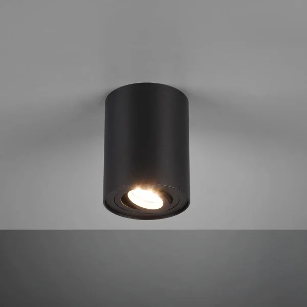 PLAFON DE TETO 1 LUZ OSCILANTE METAL NERO GU10 FORTUNE