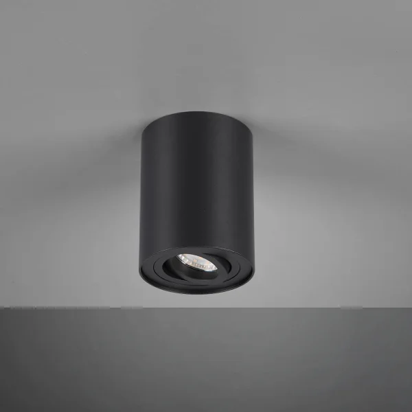 PLAFON DE TETO 1 LUZ OSCILANTE METAL NERO GU10 FORTUNE