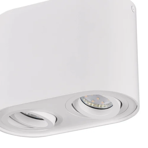 PLAFON DE TETO 2 LUZES OSCILANTE METAL BRANCO GU10 FORTUNE