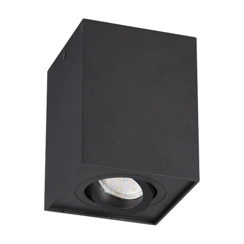 PLAFON DE TECTO 1 LUZ BASCULANTE METAL PRETO GU10 GARIBALDI