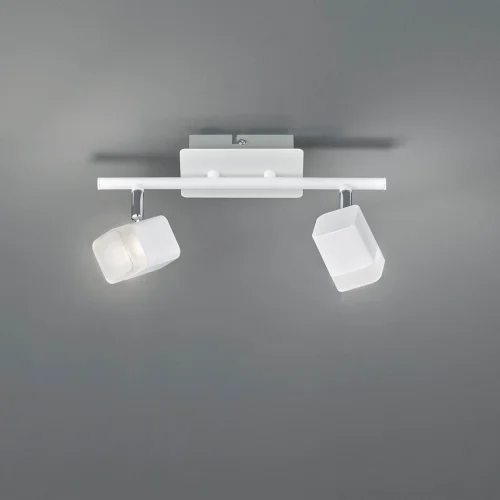 HOLOFOTES 2 LUZES LED 2x4 W 3000K METAL BRANCO ALPHONSE