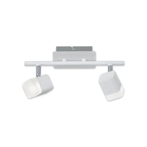 HOLOFOTES 2 LUZES LED 2x4 W 3000K METAL BRANCO ALPHONSE