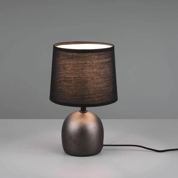 CANDEEIRO DE MESA DE CERÂMICA DE NÍQUEL ANTIGO KUBRA