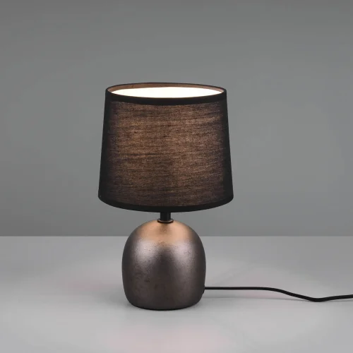 CANDEEIRO DE MESA DE CERÂMICA DE NÍQUEL ANTIGO KUBRA