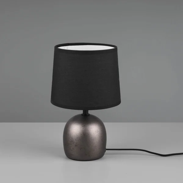 CANDEEIRO DE MESA DE CERÂMICA DE NÍQUEL ANTIGO KUBRA