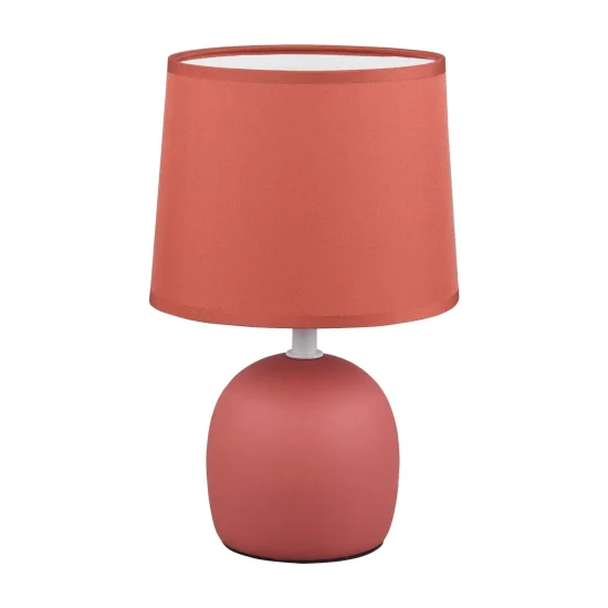 CANDEEIRO DE MESA DE CERÂMICA LARANJA KUBRA 2