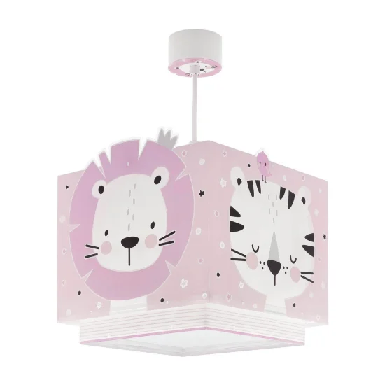 CANDEEIRO DE TECTO BABY JUNGLE ROSA
