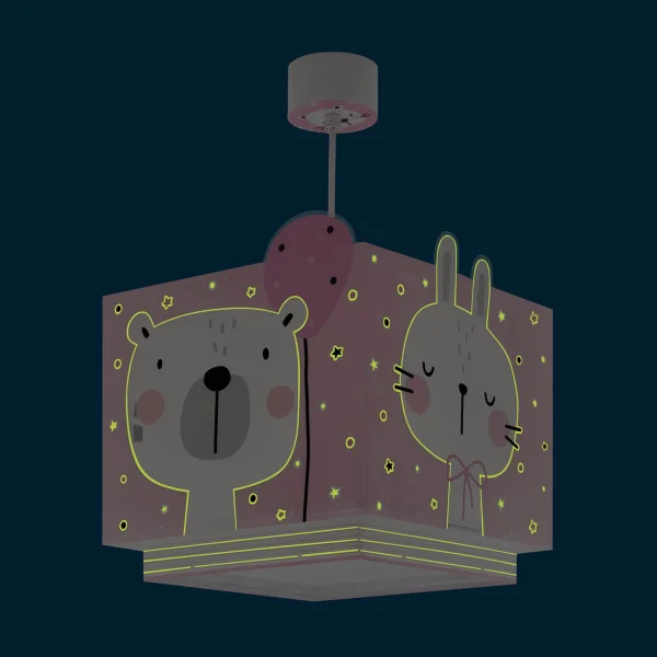 CANDEEIRO DE TECTO BABY JUNGLE ROSA CANDEEIRO DE TECTO BABY JUNGLE ROSA