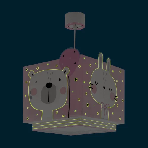 CANDEEIRO DE TECTO BABY JUNGLE ROSA CANDEEIRO DE TECTO BABY JUNGLE ROSA