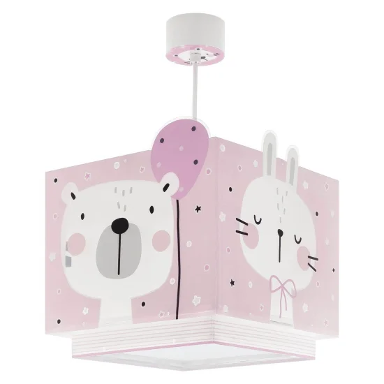 CANDEEIRO DE TECTO BABY JUNGLE ROSA 2