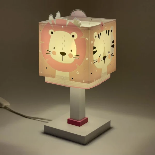 CANDEEIRO DE MESA BABY JUNGLE ROSA