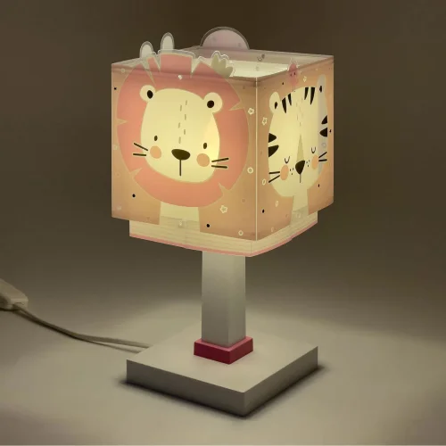 CANDEEIRO DE MESA BABY JUNGLE ROSA