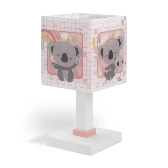 CANDEEIRO DE MESA KOALA ROSA 2