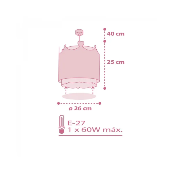 CANDEEIRO DE TECTO LITTLE QUEEN