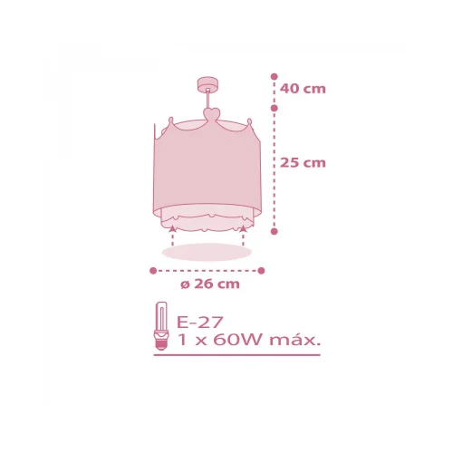 CANDEEIRO DE TECTO LITTLE QUEEN