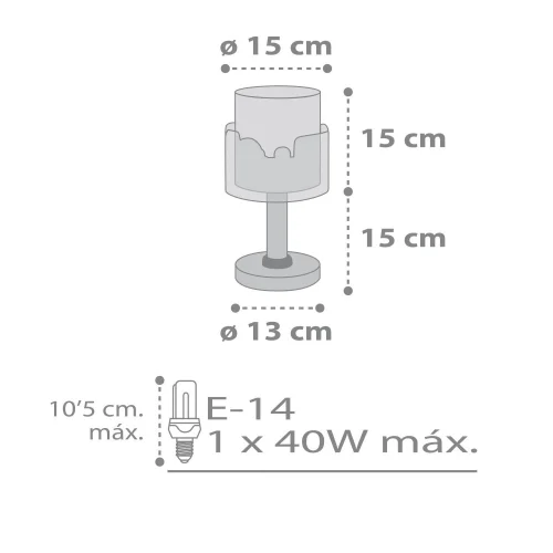 CANDEEIRO DE MESA BABY TRAVEL