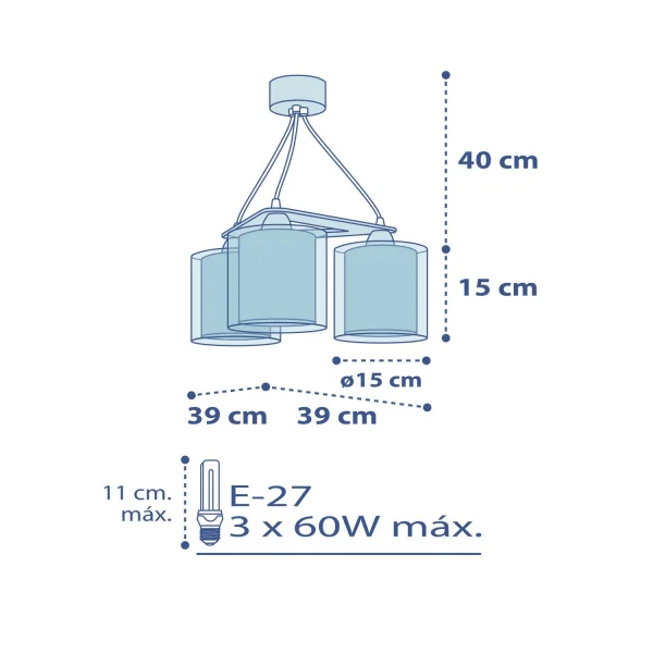 CANDEEIRO 3 LUZES POLICE