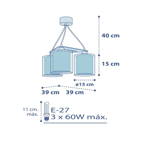 CANDEEIRO 3 LUZES POLICE