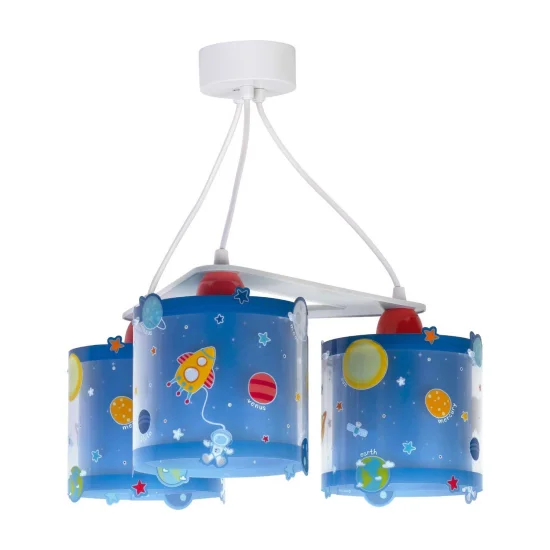 CANDEEIRO SUSPENSO 3 LUZES PLANETS