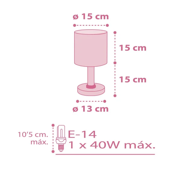 CANDEEIRO DE MESA COLORS