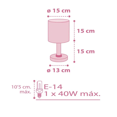 CANDEEIRO DE MESA COLORS