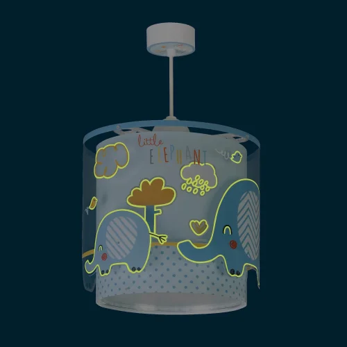 CANDEEIRO DE TECTO LITTLE ELEPHANT AZUL