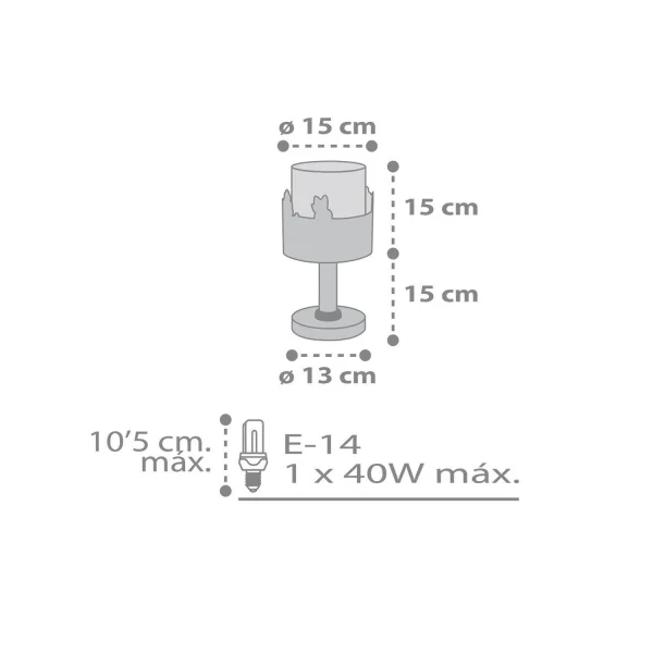 CANDEEIRO DE MESA LOVING DEER
