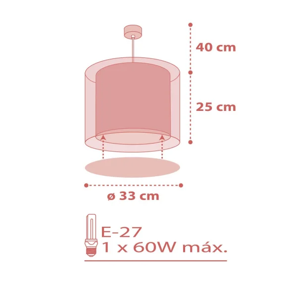 CANDEEIRO DE TECTO CORAL DOTS