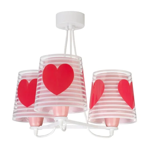 CANDEEIRO DE TECTO 3 LUZES LIGHT FEELING ROSA