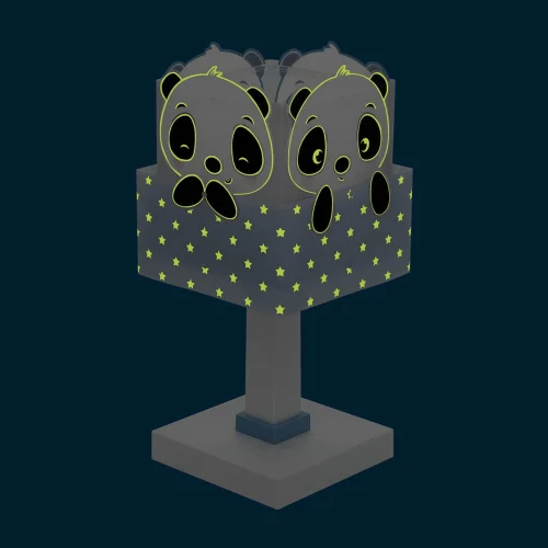 CANDEEIRO DE MESA PANDA AZUL CANDEEIRO DE MESA PANDA AZUL