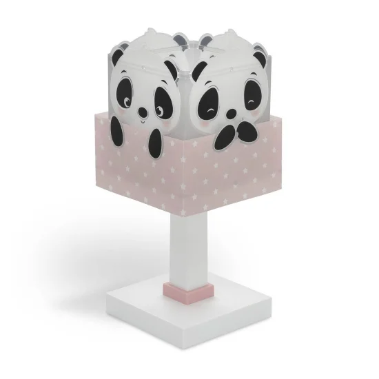 CANDEEIRO DE MESA PANDA ROSA