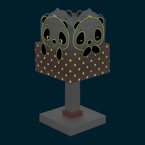 CANDEEIRO DE MESA PANDA ROSA