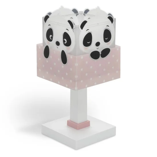 CANDEEIRO DE MESA PANDA ROSA 2